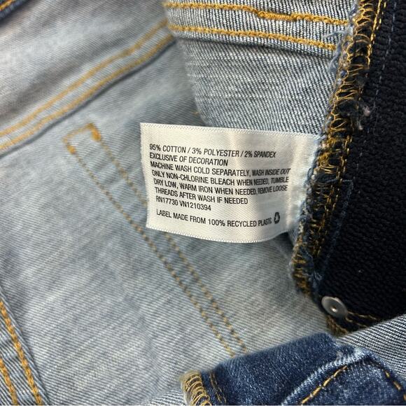 Isabel Maternity Distressed Denim Jeggings Ankle Length Size 16 - Picture 4 of 8